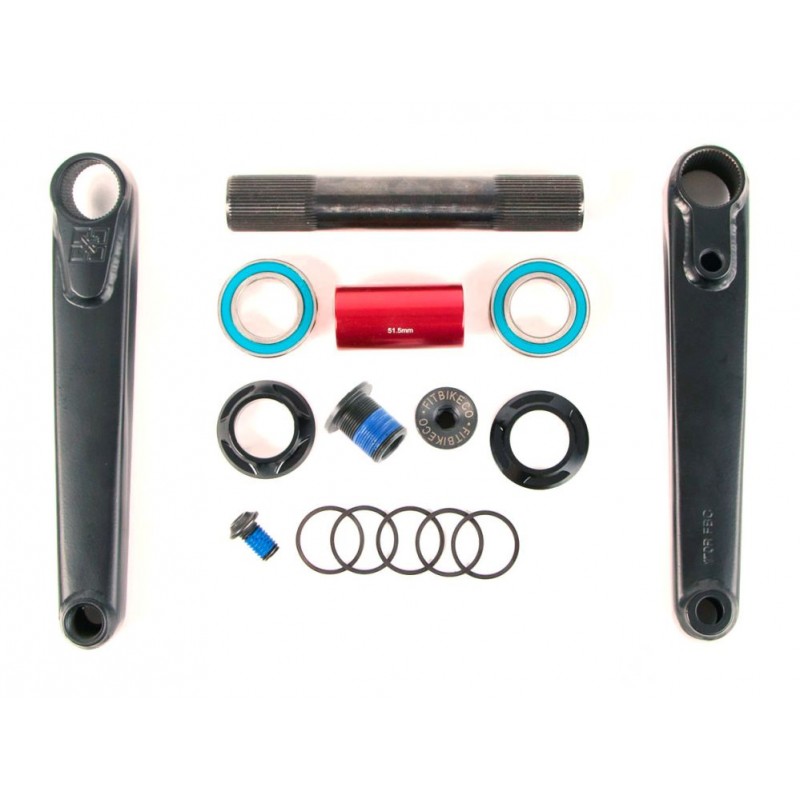 FITBIKECO Blunt 24 Crank Set 3 piece 160mm Black