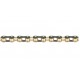IZUMI 1 1/8" BMX Chain Full Link Black/Gold