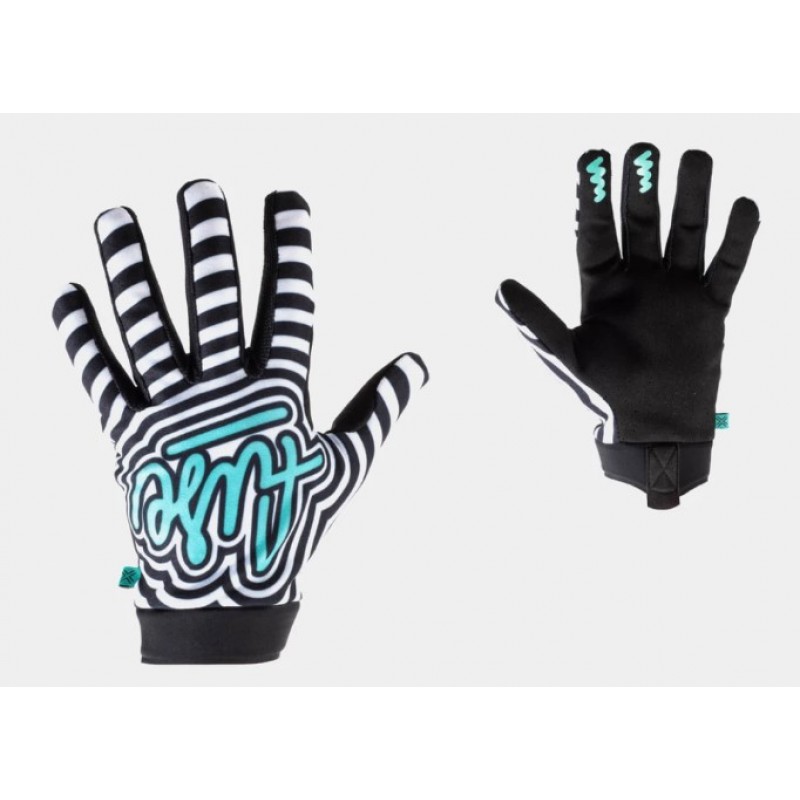 FUSE Omega Sonar Gloves Black/White/Teal Large