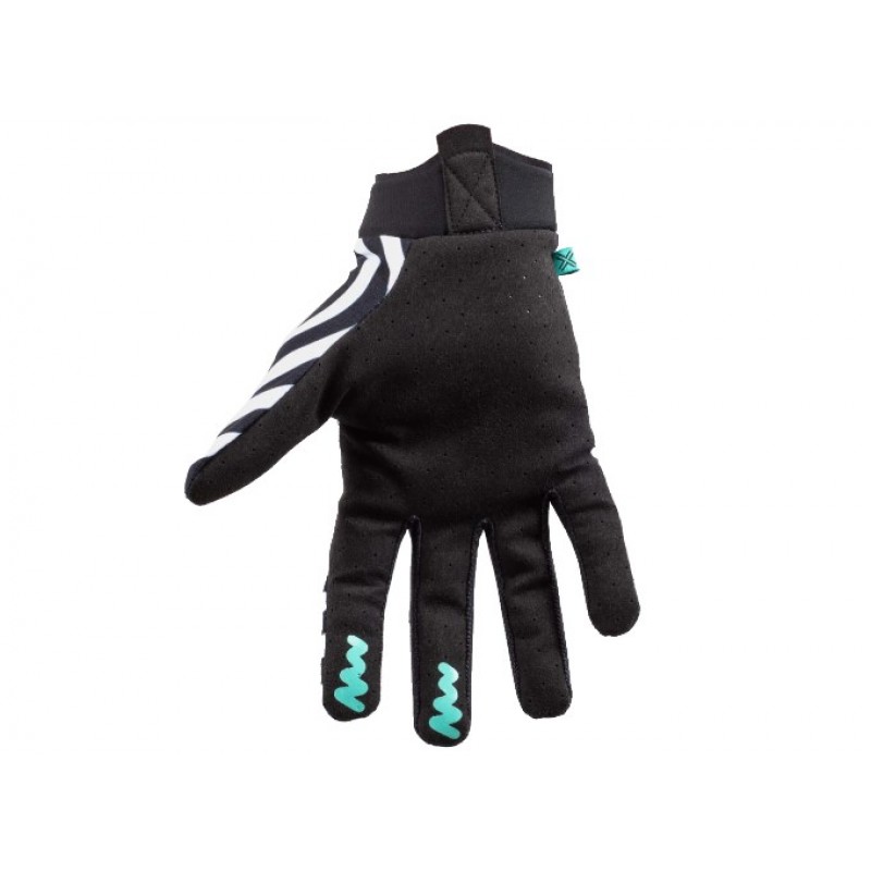 FUSE Omega Sonar Gloves Black/White/Teal Extra Large