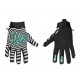 FUSE Omega Sonar Gloves Black/White/Teal Medium