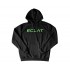 ECLAT Italic Hoodie Pullover Black Medium