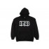BSD Outline Hooded Sweatshirt Black Extra Large