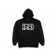 BSD Outline Hooded Sweatshirt Black Extra Large