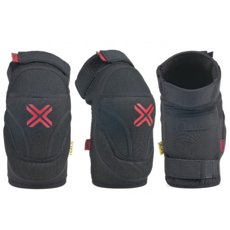 FUSE Delta Knee Pads Black/Red Extra Large