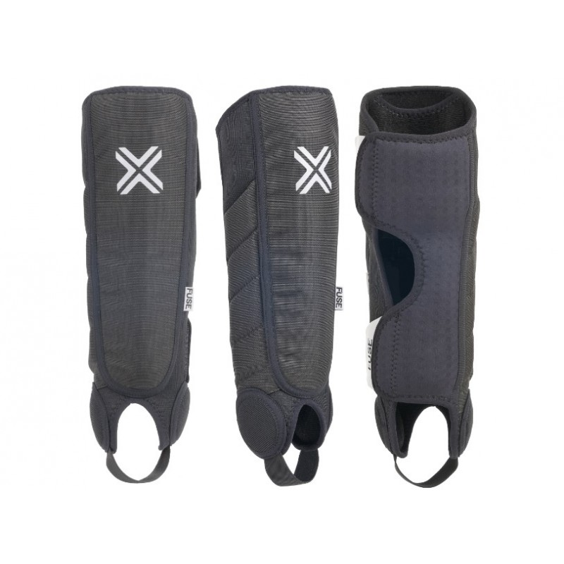 FUSE Alpha Shin/Whip/Ankle Pads Combo Black/White Small