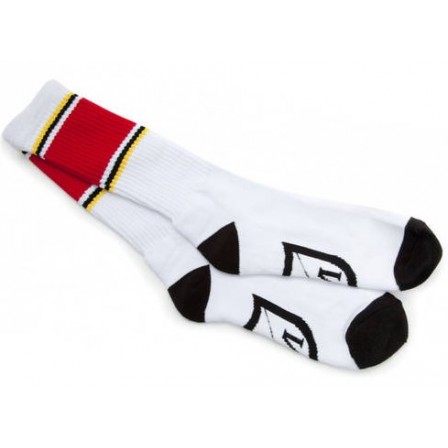 S&M Retrograde Socks White/Black/Red