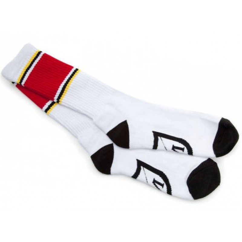 S&M Retrograde Socks White/Black/Red