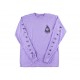 FAIRDALE Nora V Long Sleeve T-Shirt Lavender Medium