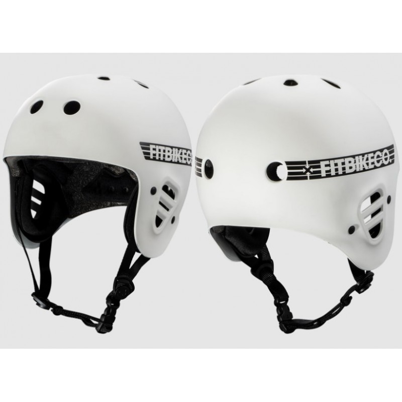 FITBIKECO Full Cut Certified Helmet White Medium