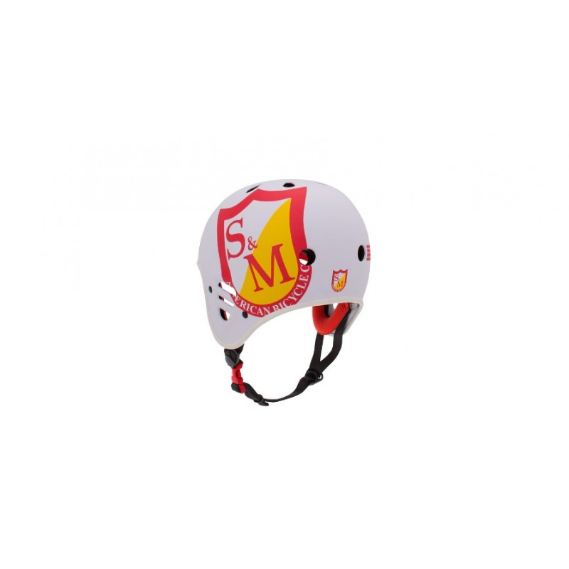 S&M Full Cut Certified Helmet White 58-60cm Large