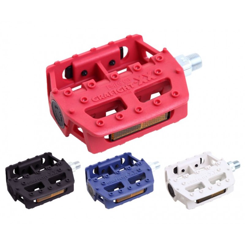MKS Grafight XX Caged Pedals 9/16" Blue