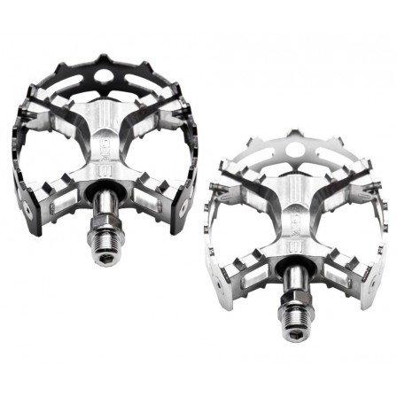 MKS XC-III Bear Trap Caged Pedals 9/16" Black