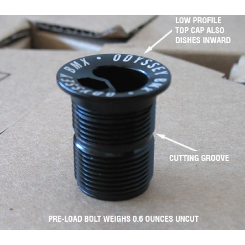 ODYSSEY RF-7075 Fork Preload Bolt Black