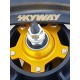 SKYWAY TUFF II Gold Rivet 20" Wheel Set Male Blue/Gold