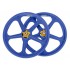 SKYWAY TUFF II Gold Rivet 20" Wheel Set Male Blue/Gold