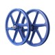 SKYWAY TUFF 20" 6 Spoke Wheel Set Blue