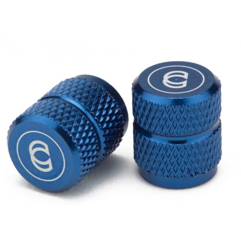 CINEMA Alloy Valve Caps Blue