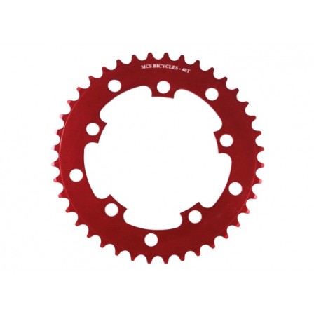 MCS 5 Hole Chainring 38T Red