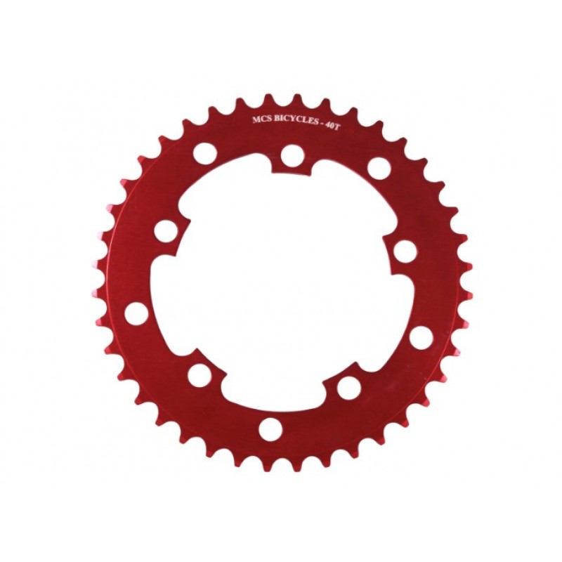 MCS 5 Hole Chainring 38T Red