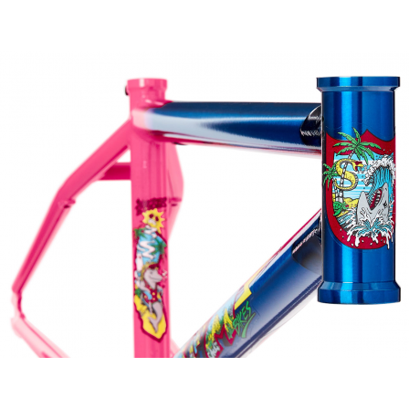 S&M Hucker (Mike Hucker) Frame 21.25" TT - Blue Pink