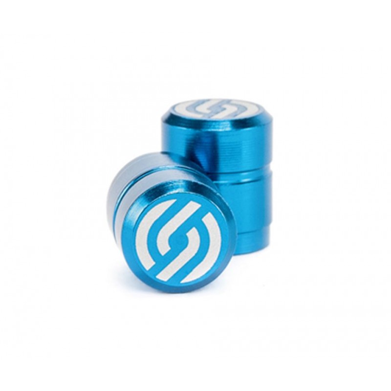 SALT CNC Alloy Valve Caps Blue