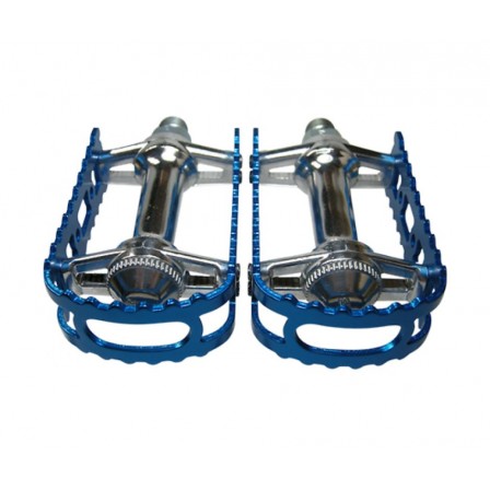 MKS BM-7 Bear Trap Caged Pedals 1/2" Blue