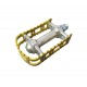 MKS BM-7 Bear Trap Caged Pedals 9/16" Gold