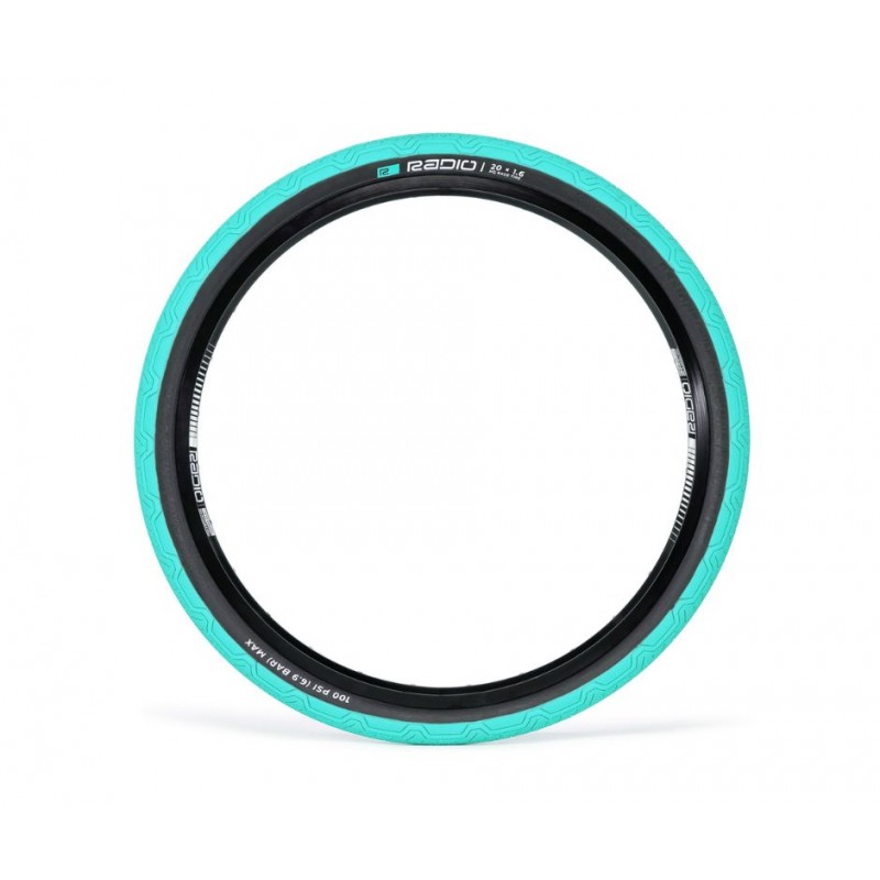 RADIO RACELINE Oxygen Foldable Tyre 20 x 1.60 Teal/Black Wall