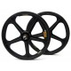 SKYWAY TUFF Graphite Gold 9T Rivet 20" Wheel Set Black/Gold