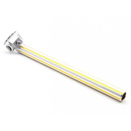 MCS Seat Post Fluted 25.4mm Gold/Silver