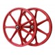 SKYWAY TUFF 24" Wheel Set 7 Spoke Red