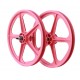 SKYWAY TUFF II 20" Wheel Set 5 Spoke Pink