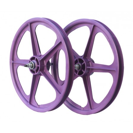 SKYWAY TUFF II 20" Wheel Set 5 Spoke Purple
