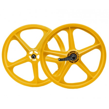 SKYWAY TUFF II Coaster Wheel Set 20" Yellow