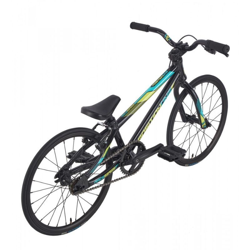 Chase Position one 16.25"TT Micro Mini Complete Bike Black/Neon/Teal