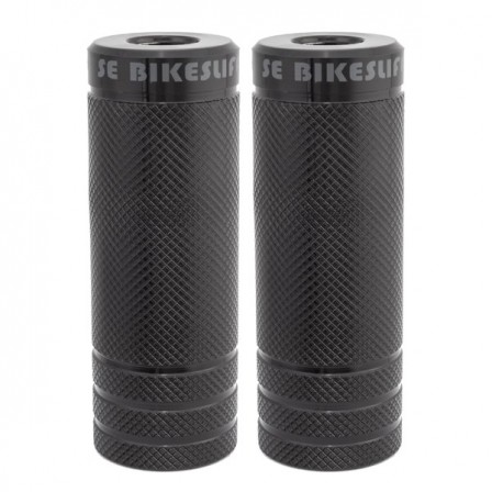 SE Bikes Wheelie Pegs 3/8 & 14mm Pair Black by SE