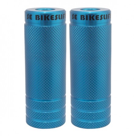 SE Bikes Wheelie Pegs 3/8 & 14mm Pair Blue by SE