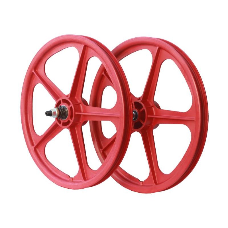 SKYWAY TUFF II 20" - 9T Wheel Set Red