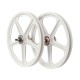 SKYWAY TUFF II Silver Rivet 20" Wheel Set Male White/Silver