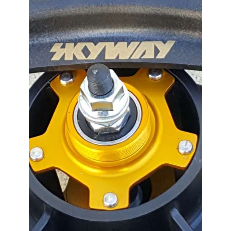 SKYWAY TUFF II Gold Rivet 20" Wheel Set Male Red/Gold