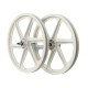 SKYWAY TUFF 20" 6 Spoke Wheel Set White