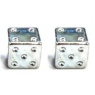 Valve Cap Dice A/V 2pc/PB Silver