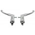 MX style alloy BMX levers Silver