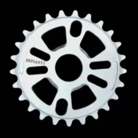 Defiant 25T Sprocket White